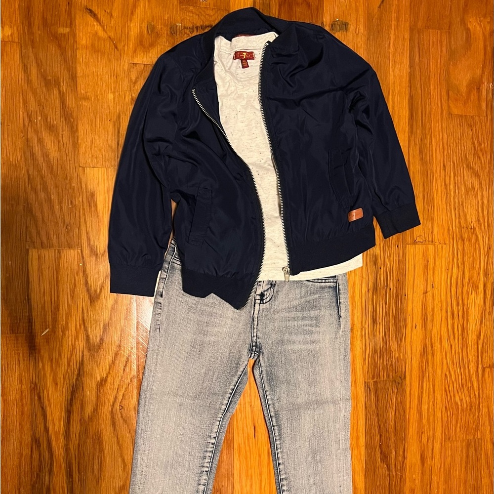 7 for all mankind toddler 3 piece outfit.